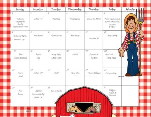 may preschool calendar