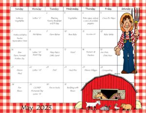 may preschool calendar