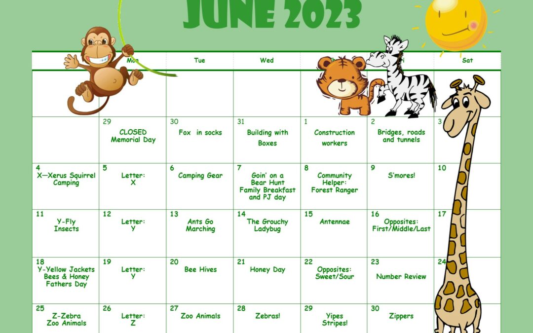 June Preschool Newsletter